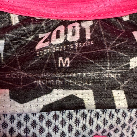 NWT Zoot LTD Cycle Aero short sleeve jersey SZ M Neon Pink/Black - Picture 6 of 6